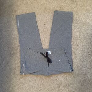 Nike vintage y2k low rise Heather Gray wide leg Joggers sweatpants